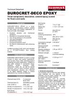 Technical Datasheet DUROCRET-DECO EPOXY