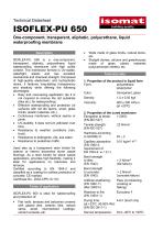 Technical Datasheet ISOFLEX-PU 650