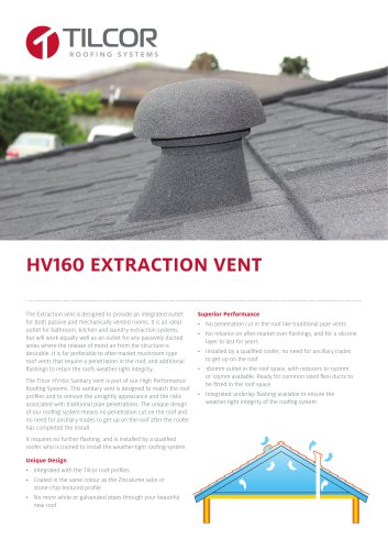 HV160 EXTRACTION VENT