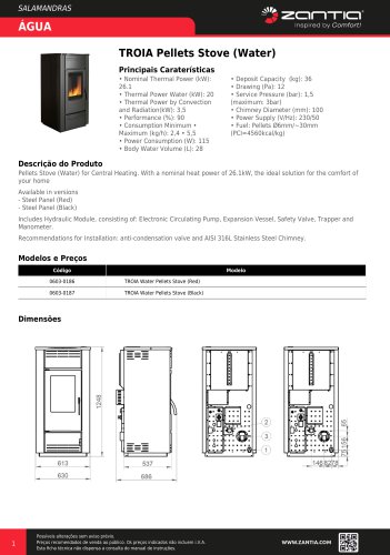 TROIA Pellets Stove (Water)