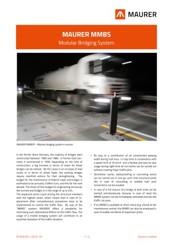 MAURER MMBS - Modular Bridging System