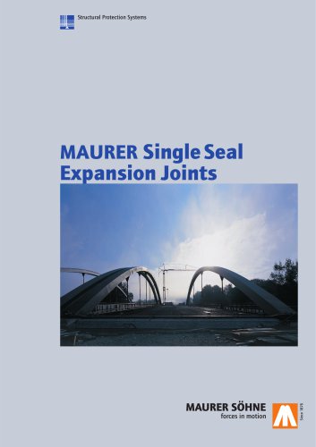 Maurer Single Seal Expansion Joints