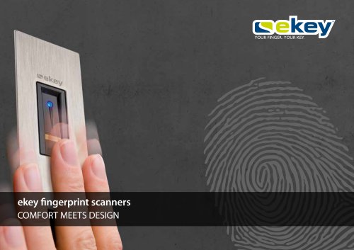 ekey fingerprint scanner architect brochure