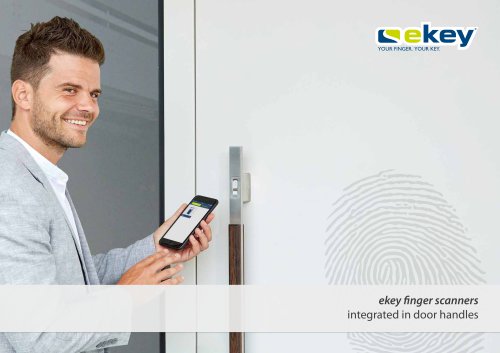 ekey fingerprint scanners integrated in door handles