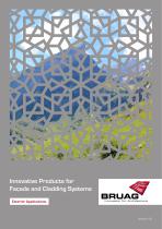 Brochure Exterior Application Bruag Panels (Facades, Balcony Balustrades, Balcony Acoustics, Garden Applications)