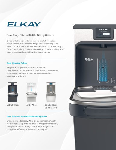 New Elkay Filtered Bottle Filling Stations