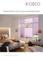 Pleated blinds and honeycomb pleated blinds