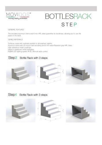 Bottles Rack Step Tech specs