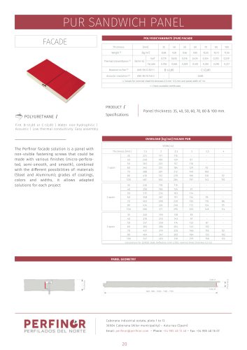 FACADE PUR SANDWICH PANEL