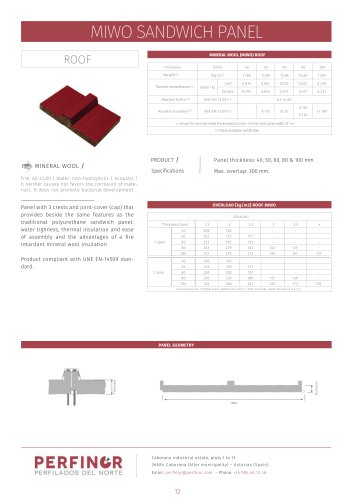 ROOF MIWO SANDWICH PANEL