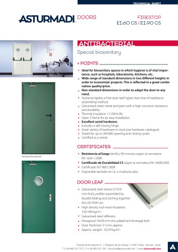 FIRESTOP EI260 C5 | EI290 C5 ANTIBACTERIAL