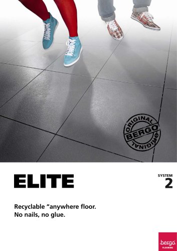 Bergo Elite - Recyclable “anywhere floor. No nails, no glue.