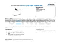 GW05 47 04 02 “CRETA SERIES” double paper holder