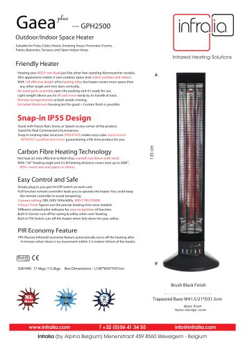 Gaea Outdoor Infrared Heater