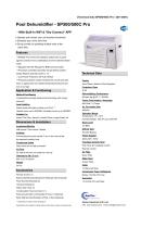 Pool Dehumidifier SP500_500C Pro