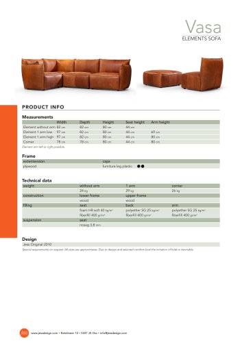 Vasa element sofa