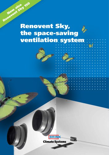 Renovent Sky 300 en 150. The space-saving ventilation system