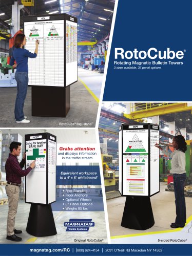 RotoCube Rotating Magnetic Bulletin Towers