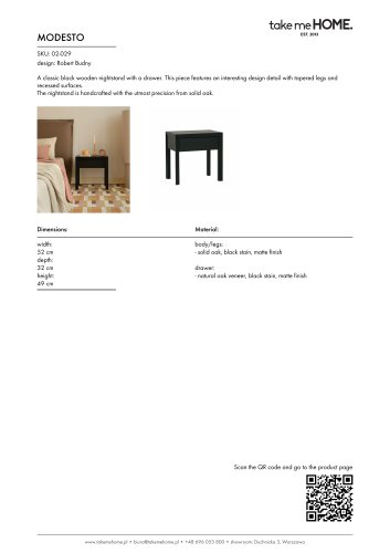 Modesto - Product Sheet