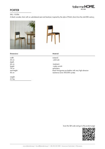 Porter - Product Sheet