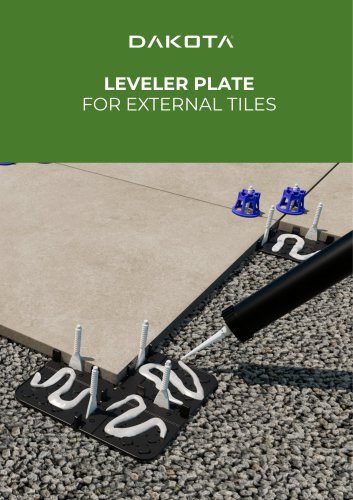 Leveler Plate for external tiles