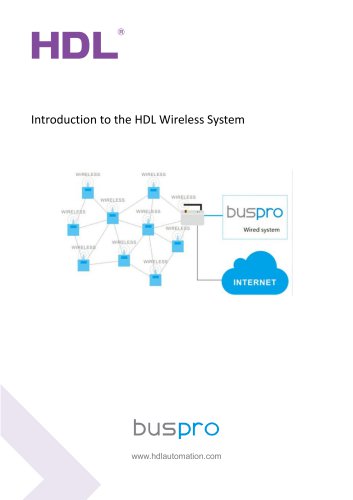 HDL Buspro Wireless System Introduction