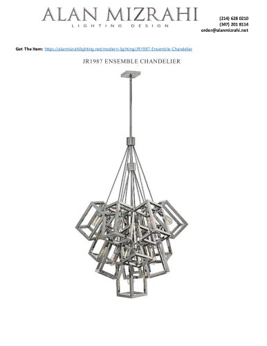 JR1987 ENSEMBLE CHANDELIER