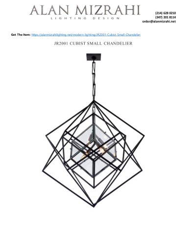 JR2001 CUBIST SMALL CHANDELIER