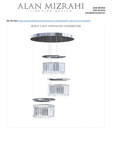 JR2033 LADY CRINOLINE CHANDELIER