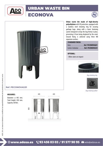 ECONOVA - product datasheet