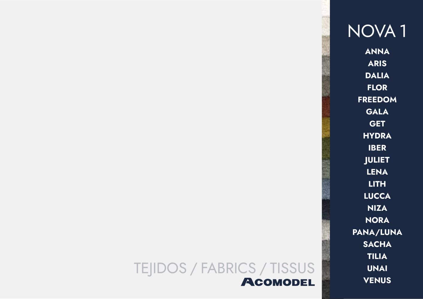 TEXTILE CATALOG - Tapizados Acomodel Yecla sl