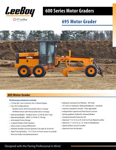 695 Motor Grader