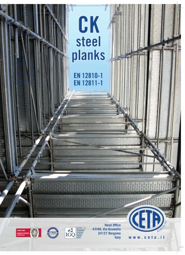 STEEL PLANKS - UNI EN 12810-1 EN 12811-1