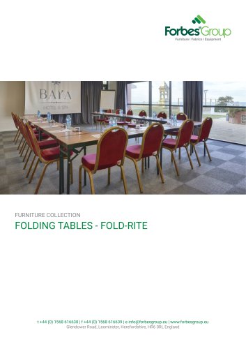 Fold-Rite Tables