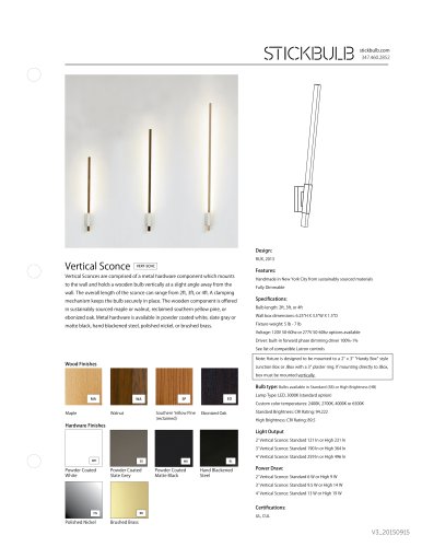 Vertical Sconce