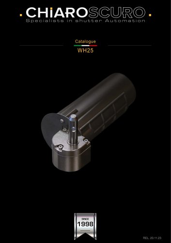 WH25 - Motorized hinge for swing shutters