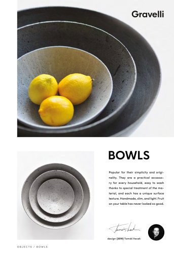 Product Sheet Bowls