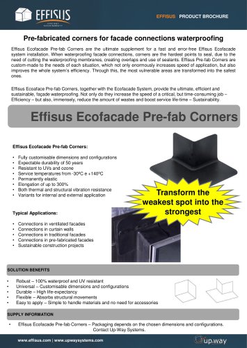 EFFISUS ECOFACADE PRE-FAB CORNERS