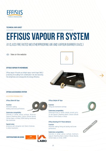 EFFISUS VAPOUR FR - Cold Climates