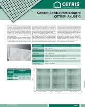 Cement Bonded Particleboard CETRIS® AKUSTIC