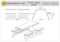 PICNIC TABLE  №389