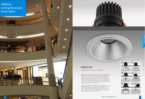 Innova Ceiling Recessed Downlight & Spotlight