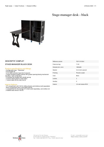 Stage-manager desk - black