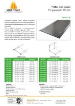 Folded joint covers For gaps up to 500 mm