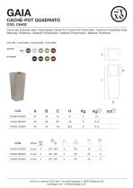GAIA  CACHE-POT QUADRATO
