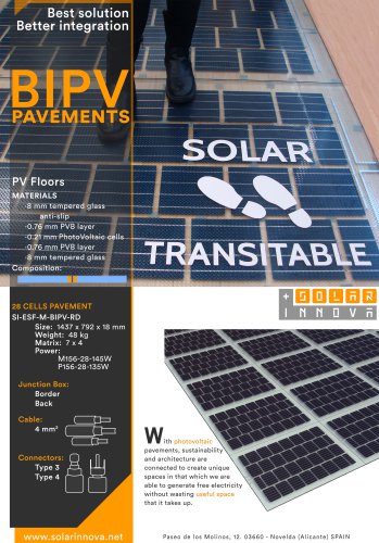 BIPV-Solar Photovoltaic Pavements