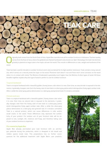 teak care apple