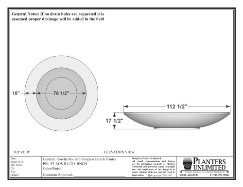 Rosetta Bowl Planter Bench