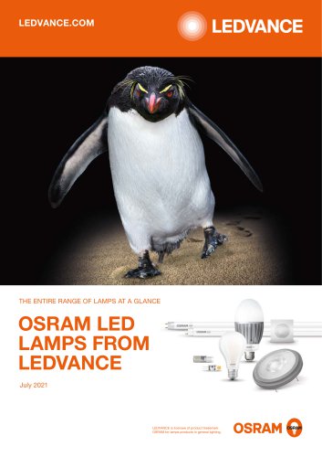 OSRAM LED LAMPS FROM LEDVANCE 2021