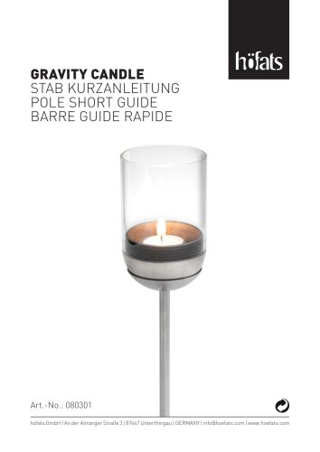 Gravit candle manual